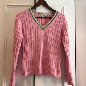 Lilly Pulitzer’s XS V-Neck Pink cotton Sweater